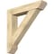 Ekena Millwork Traditional Slat Rough Sawn Bracket w/ Offset Brace, Douglas Fir, 8"W x 40"D x 40"H BKT0806X40X40TRA06RDF - alternate 1